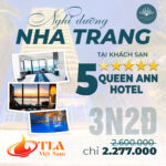 Nghỉ dưỡng 3N2Đ tại Queen Ann Hotel Nha Trang chỉ 2.277.000đ