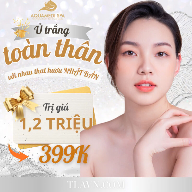 Ủ Trắng Toàn Thân Với Nhau Thai Huơu Nhật Bản Tại Aquamedi Spa - Ảnh 1