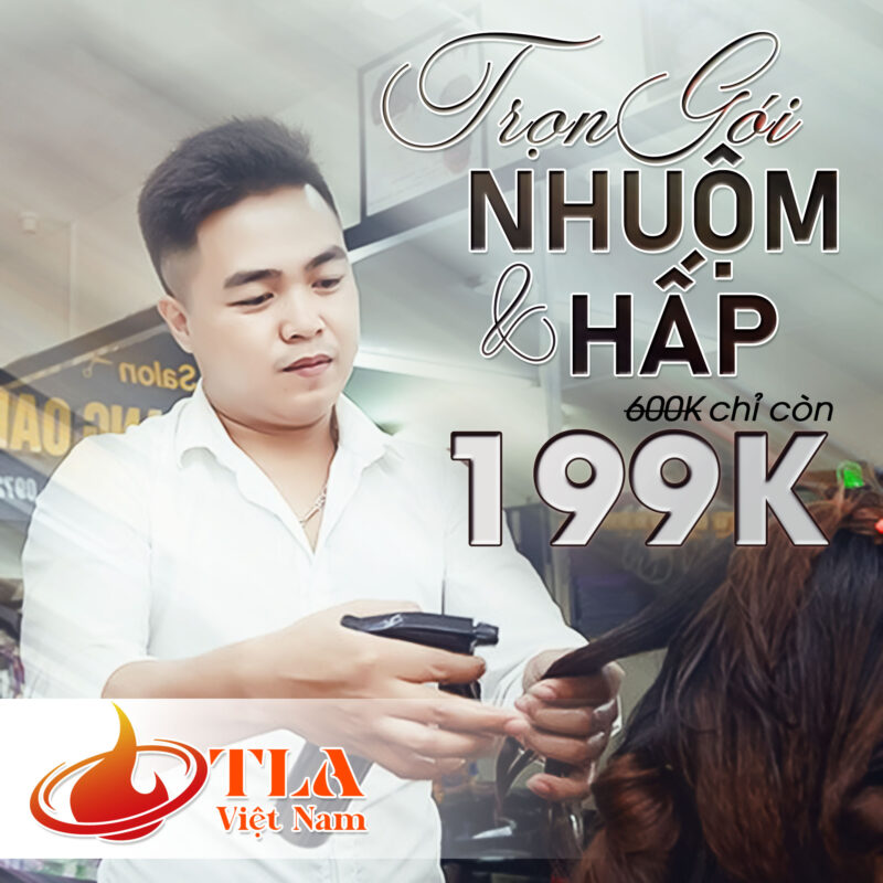 DEAL LÀM TÓC SIÊU HOT – TRỌN GÓI CẮT + GỘI + NHUỘM + HẤP TẠI GIANG OANH HAIR SALON - Ảnh 1