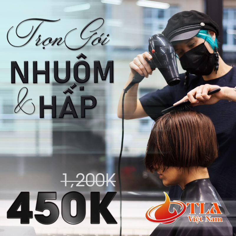 TRỌN GÓI CẮT + ÉP + GỘI + HẤP TẠI GIANG OANH HAIR SALON - MỸ PHẨM BULDS & ROOTS